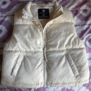 Aeropostale Women's Off-White Puffer Jacket